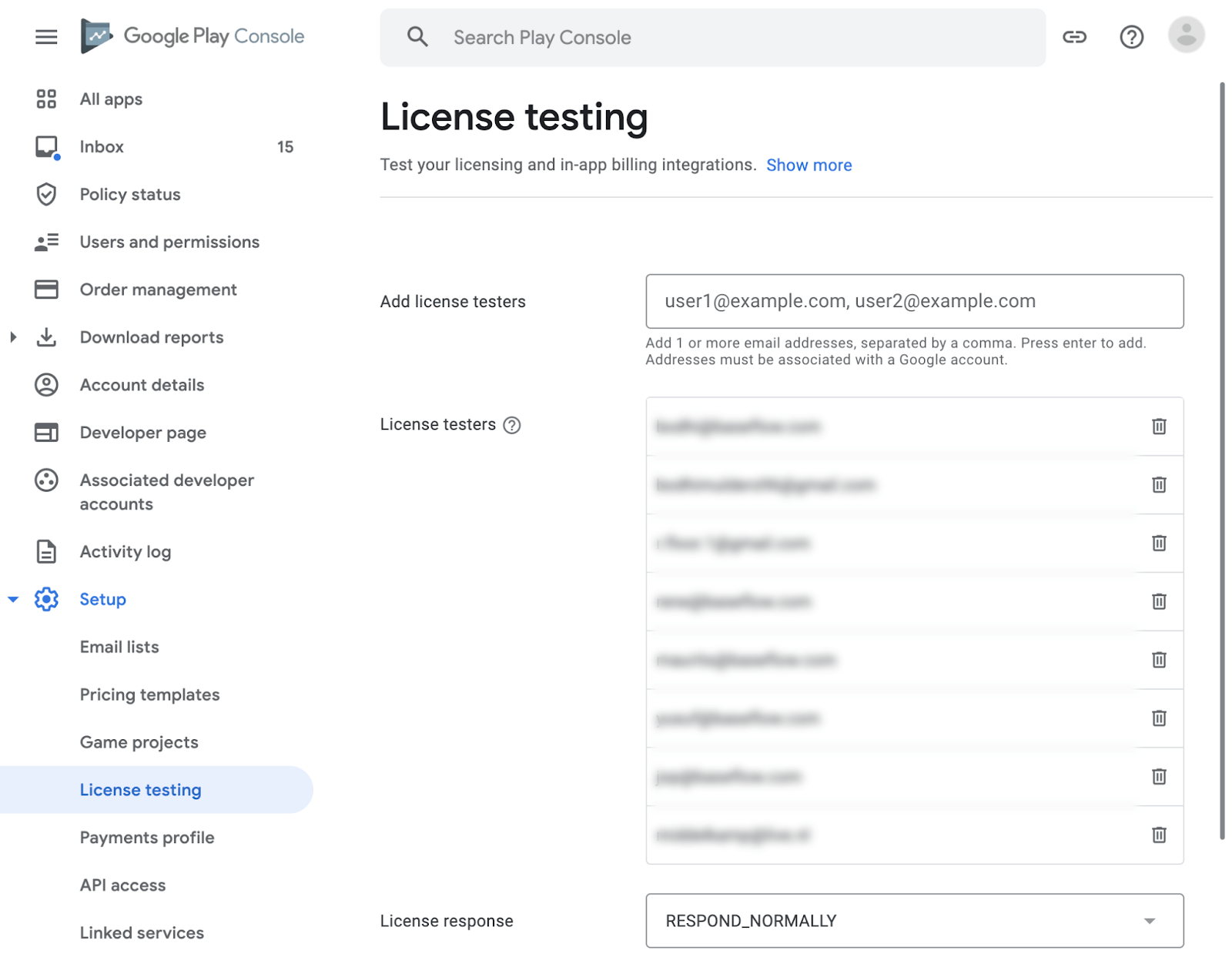 license-testing